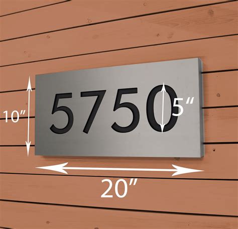 Metal Lighted House Numbers 